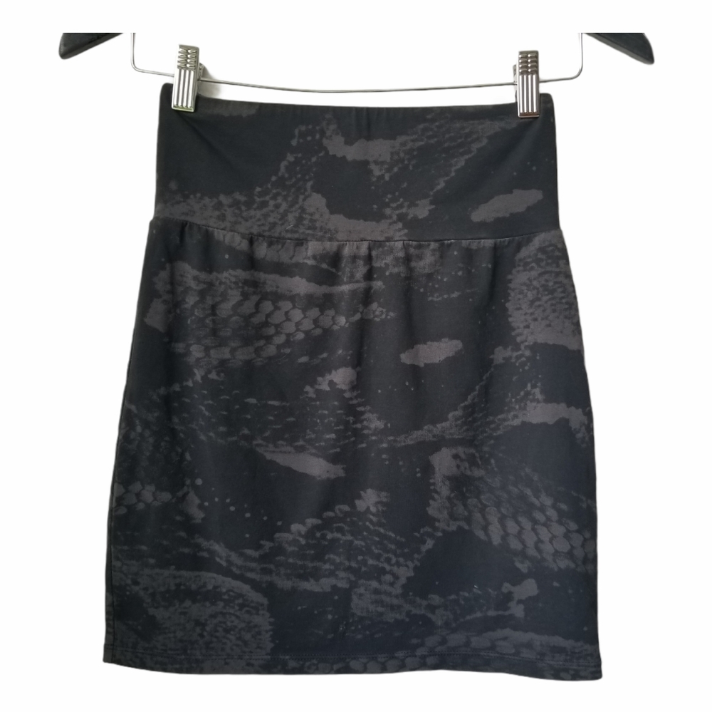 Talula aritzia womens black grey high waist skirt